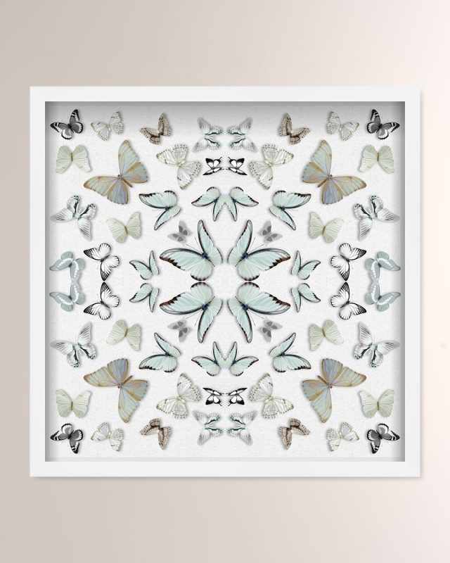 "Butterfly Scarf" Framed Art Print